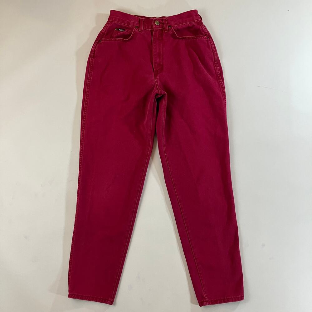 Vintage 80s Chic Women’s Size 10 Hot Pink High Rise Tapered Mom Jeans USA